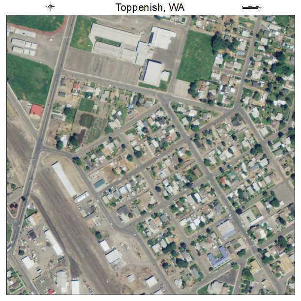 Toppenish, Washington aerial imagery detail