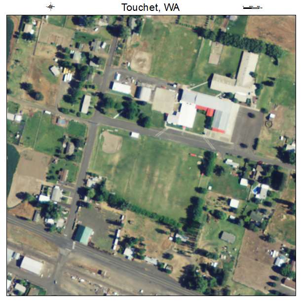 Touchet, Washington aerial imagery detail