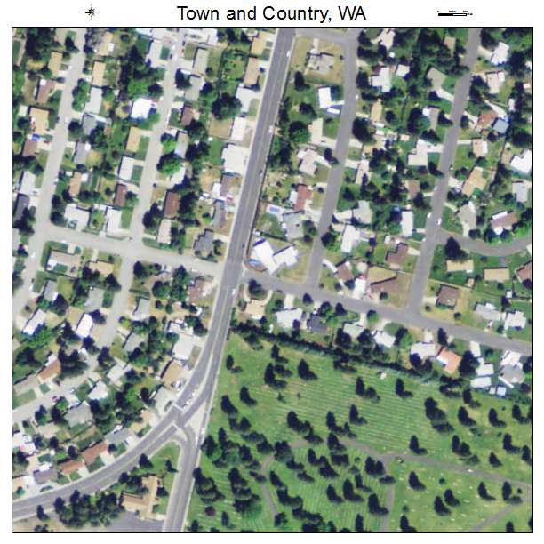 Town and Country, Washington aerial imagery detail