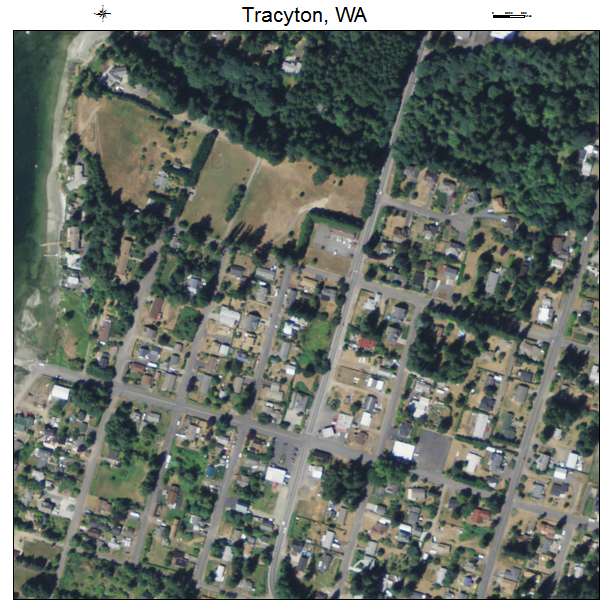Tracyton, Washington aerial imagery detail