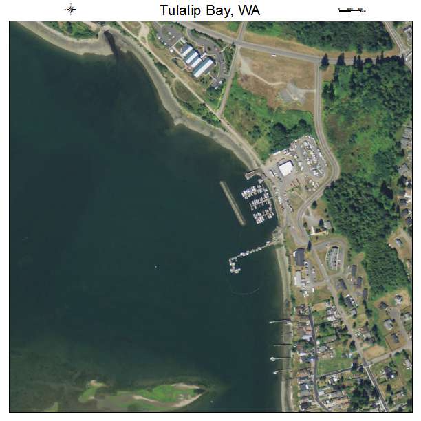 Tulalip Bay, Washington aerial imagery detail