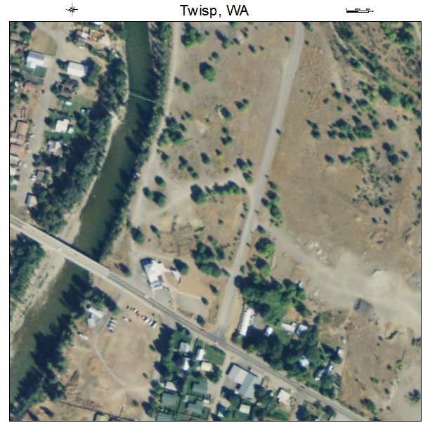 Twisp, Washington aerial imagery detail