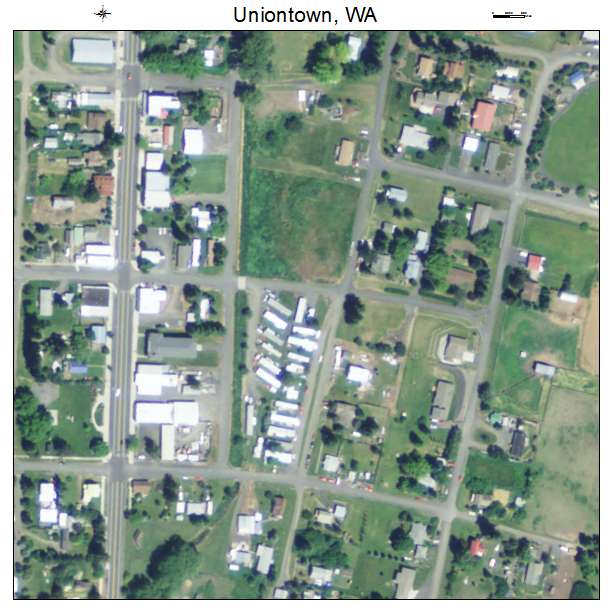 Uniontown, Washington aerial imagery detail