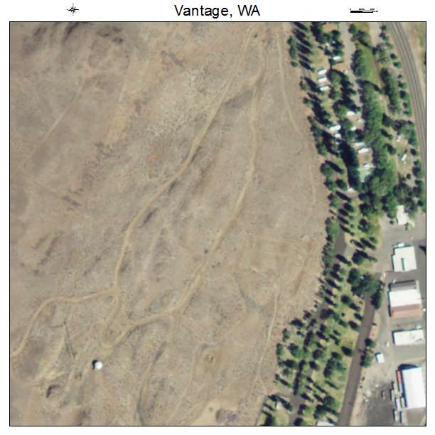 Vantage, Washington aerial imagery detail