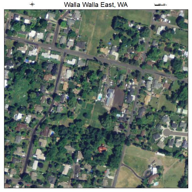 Walla Walla East, Washington aerial imagery detail