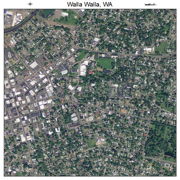 Walla Walla, Washington aerial imagery detail