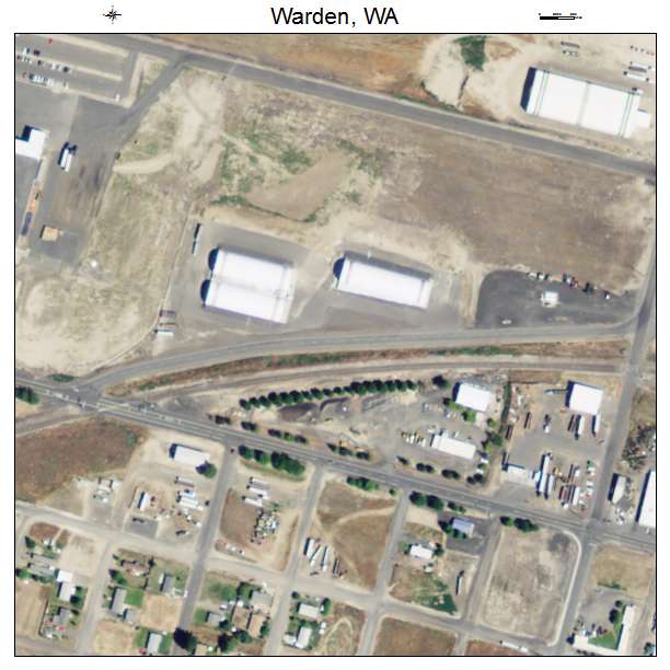 Warden, Washington aerial imagery detail