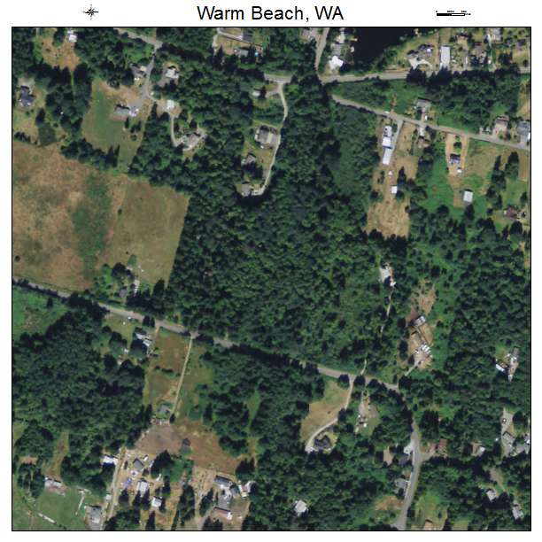 Warm Beach, Washington aerial imagery detail