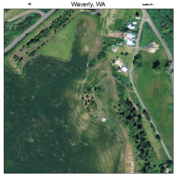 Waverly, Washington aerial imagery detail