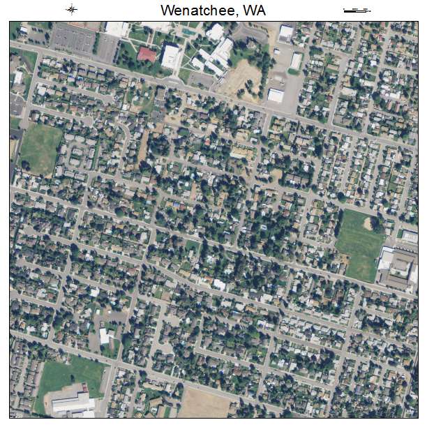 Wenatchee, Washington aerial imagery detail