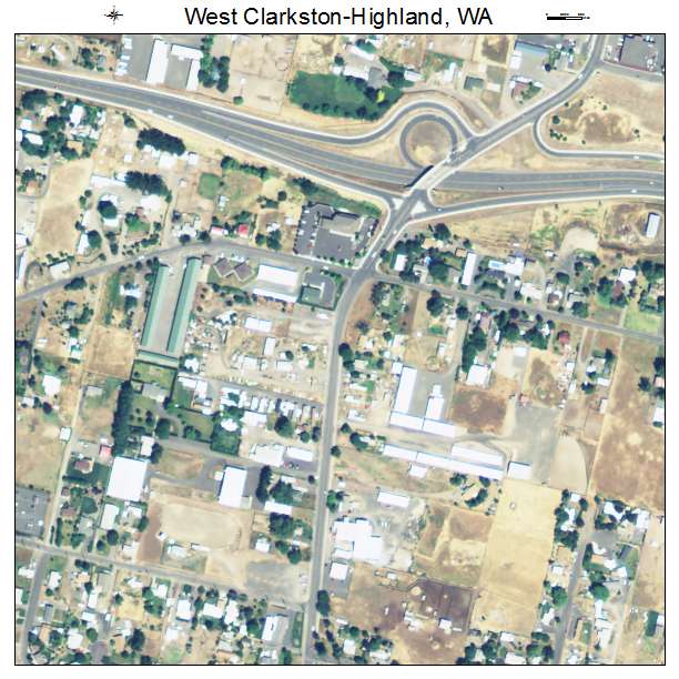 West Clarkston Highland, Washington aerial imagery detail