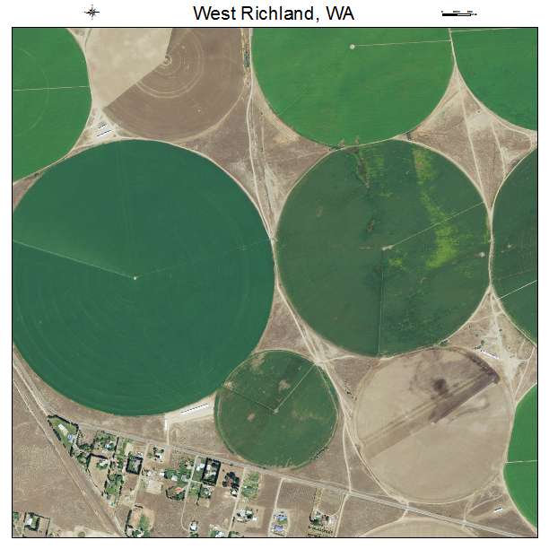 West Richland, Washington aerial imagery detail
