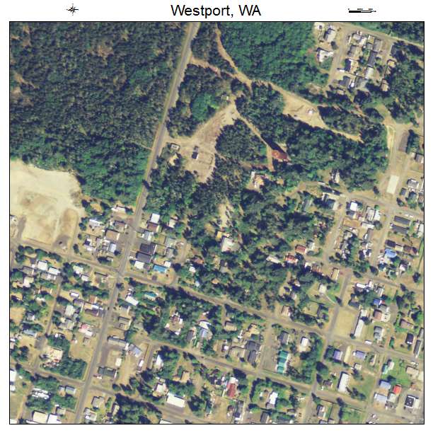 Westport, Washington aerial imagery detail