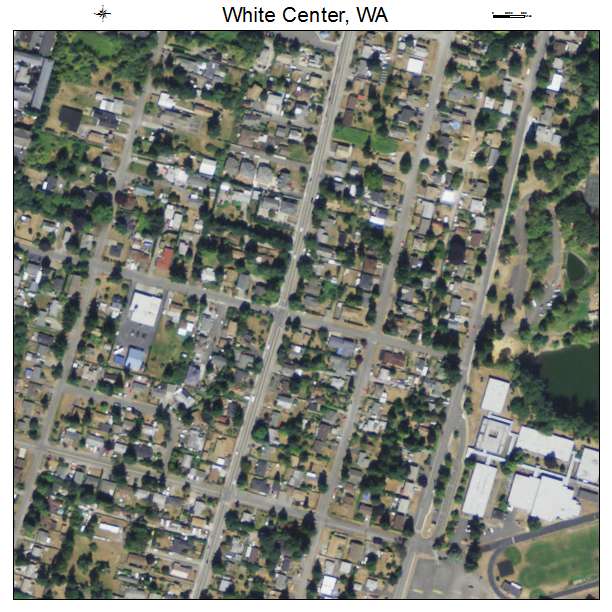 White Center, Washington aerial imagery detail