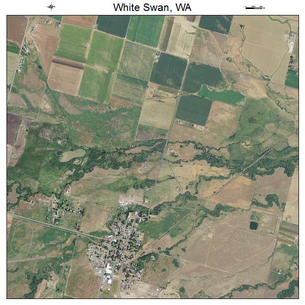 White Swan, Washington aerial imagery detail
