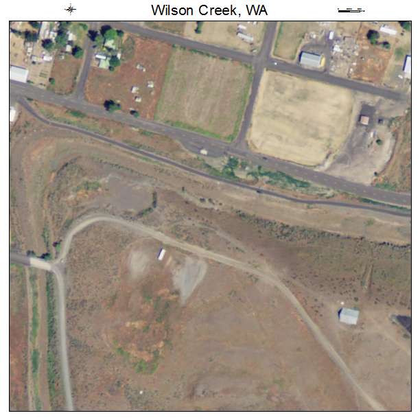 Wilson Creek, Washington aerial imagery detail