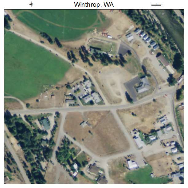 Winthrop, Washington aerial imagery detail