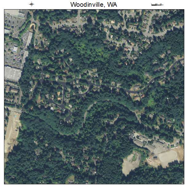 Woodinville, Washington aerial imagery detail