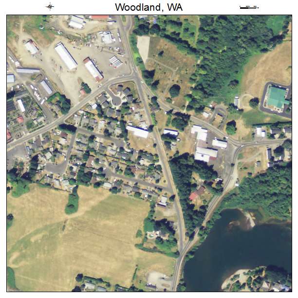 Woodland, Washington aerial imagery detail