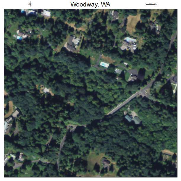 Woodway, Washington aerial imagery detail