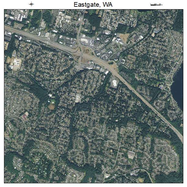 Eastgate, WA air photo map