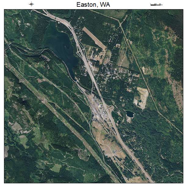 Easton, WA air photo map