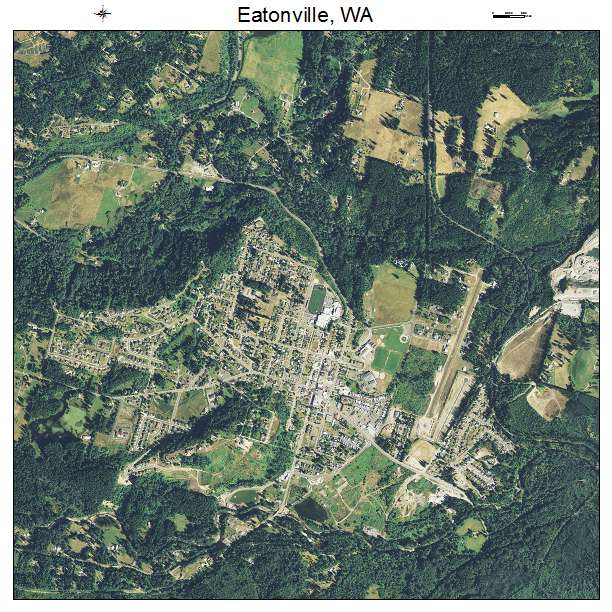 Eatonville, WA air photo map
