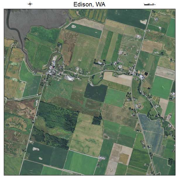 Edison, WA air photo map