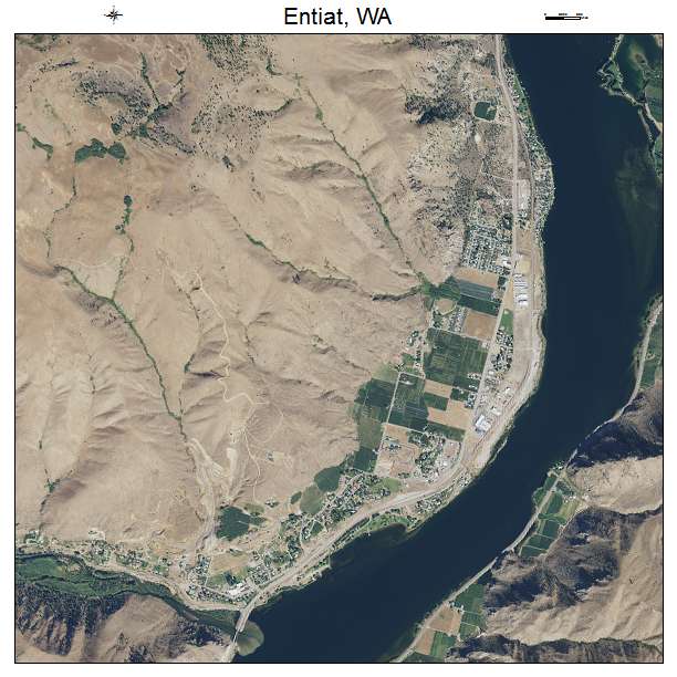 Entiat, WA air photo map