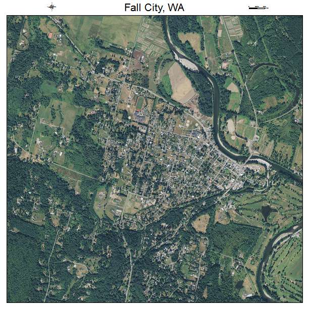 Fall City, WA air photo map