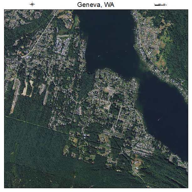 Geneva, WA air photo map