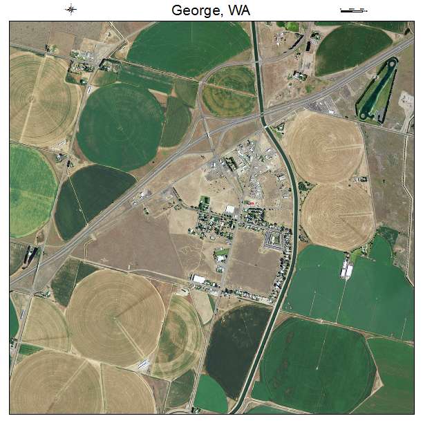 George, WA air photo map