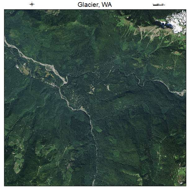 Glacier, WA air photo map