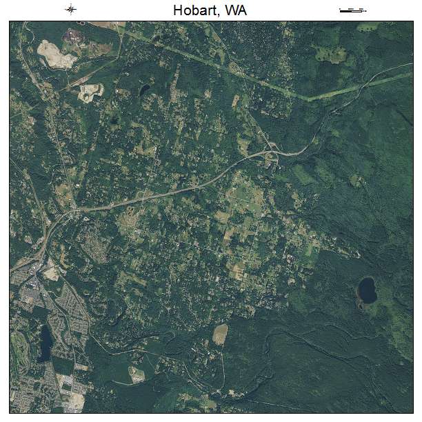 Hobart, WA air photo map