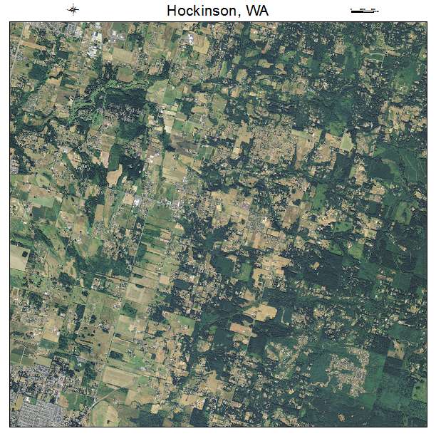 Hockinson, WA air photo map