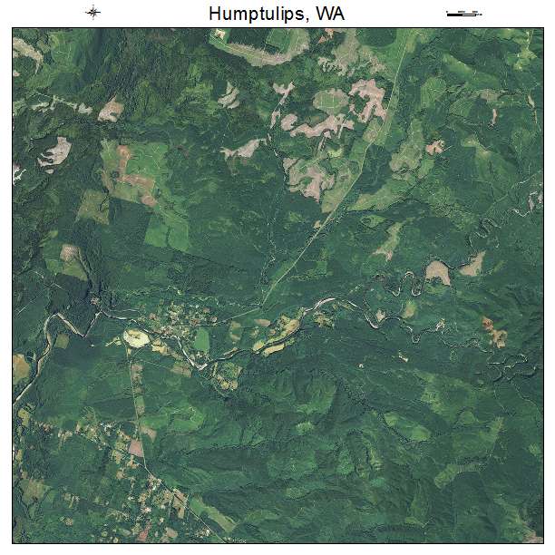 Humptulips, WA air photo map
