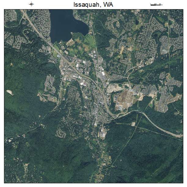 Issaquah, WA air photo map