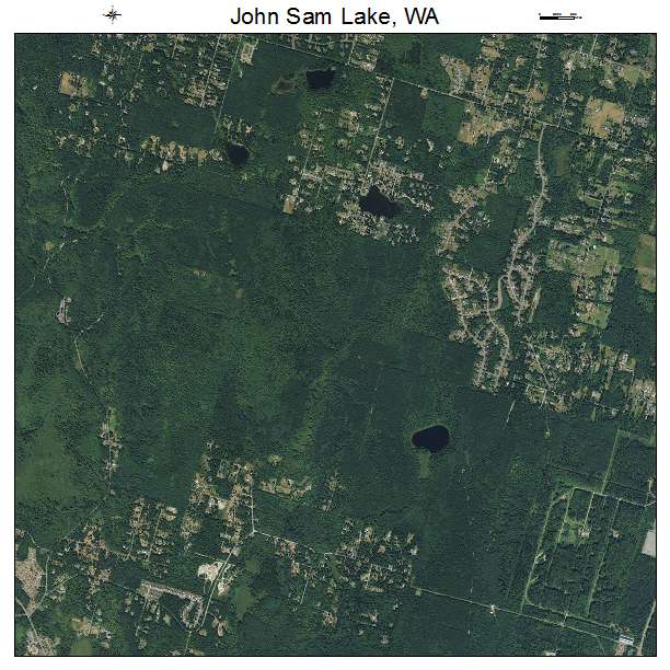 John Sam Lake, WA air photo map