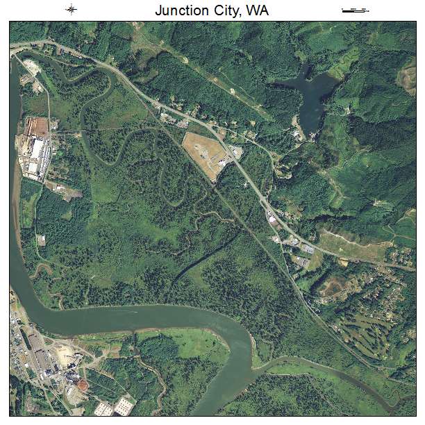 Junction City, WA air photo map