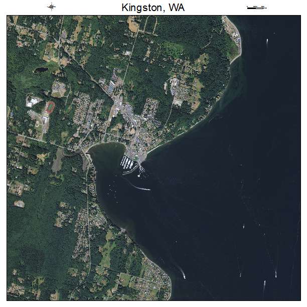 Kingston, WA air photo map