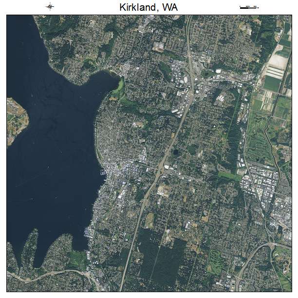 Kirkland, WA air photo map