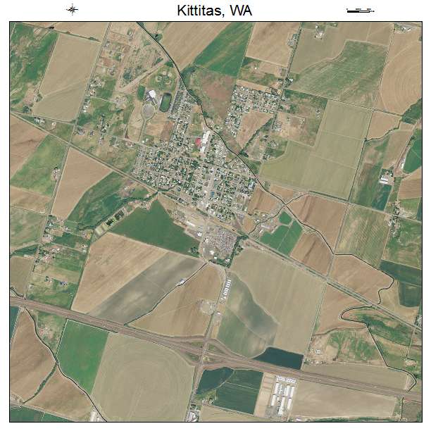 Kittitas, WA air photo map