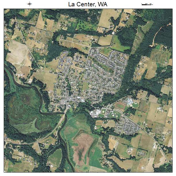 La Center, WA air photo map