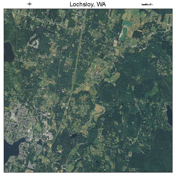 Lochsloy, WA air photo map