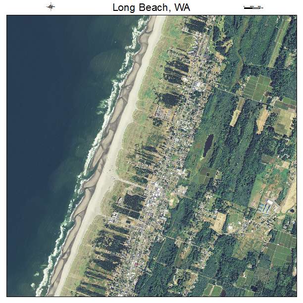 Long Beach, WA air photo map