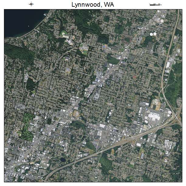 Lynnwood, WA air photo map