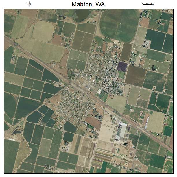 Mabton, WA air photo map