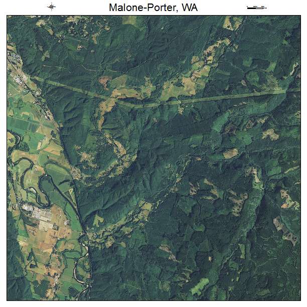 Malone Porter, WA air photo map