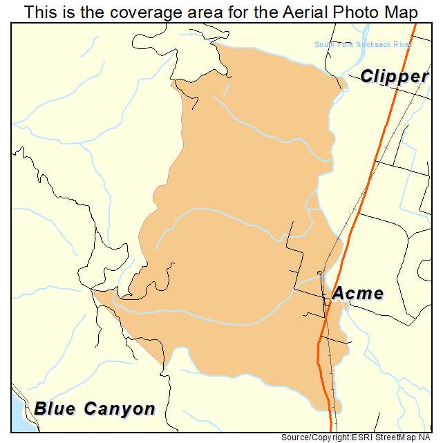 Acme, WA location map 