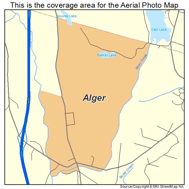 Alger, WA location map 